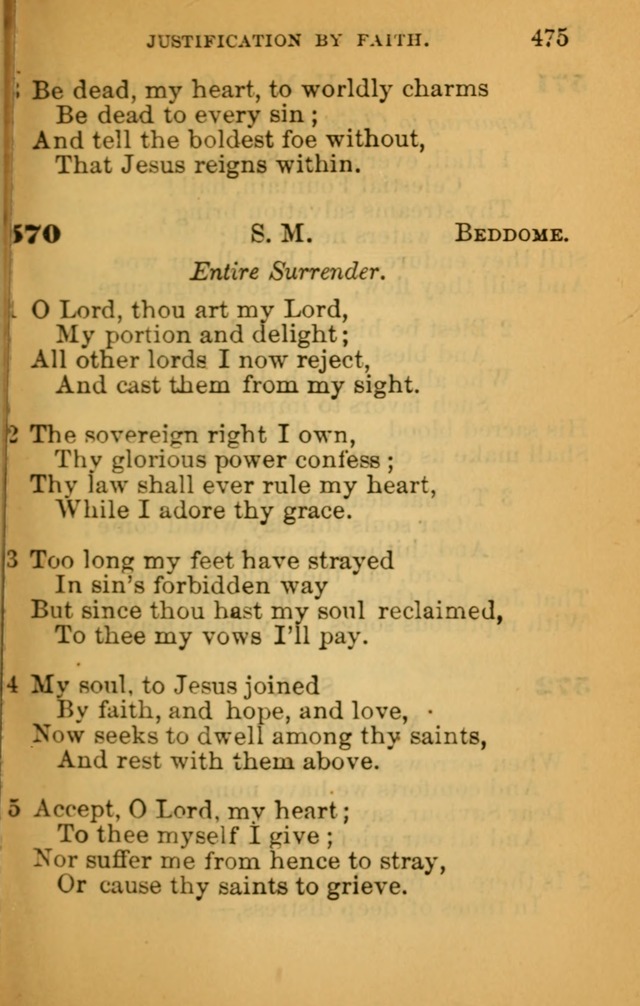 The Hymn Book of the African Methodist Episcopal Church: being a collection of hymns, sacred songs and chants (5th ed.) page 484