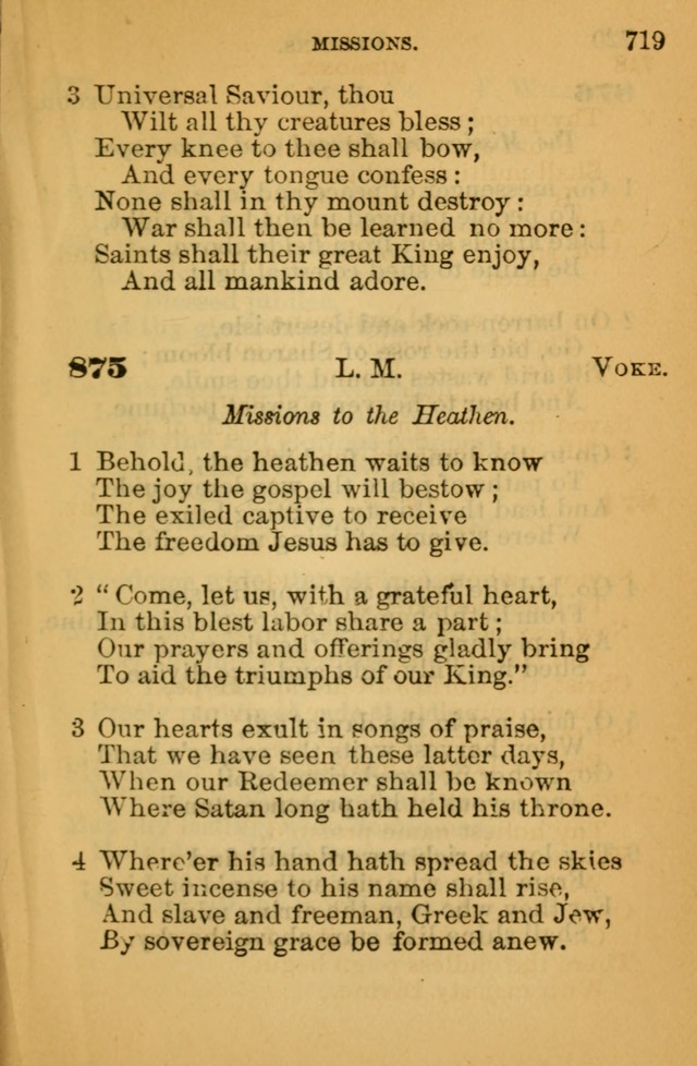 The Hymn Book of the African Methodist Episcopal Church: being a collection of hymns, sacred songs and chants (5th ed.) page 728