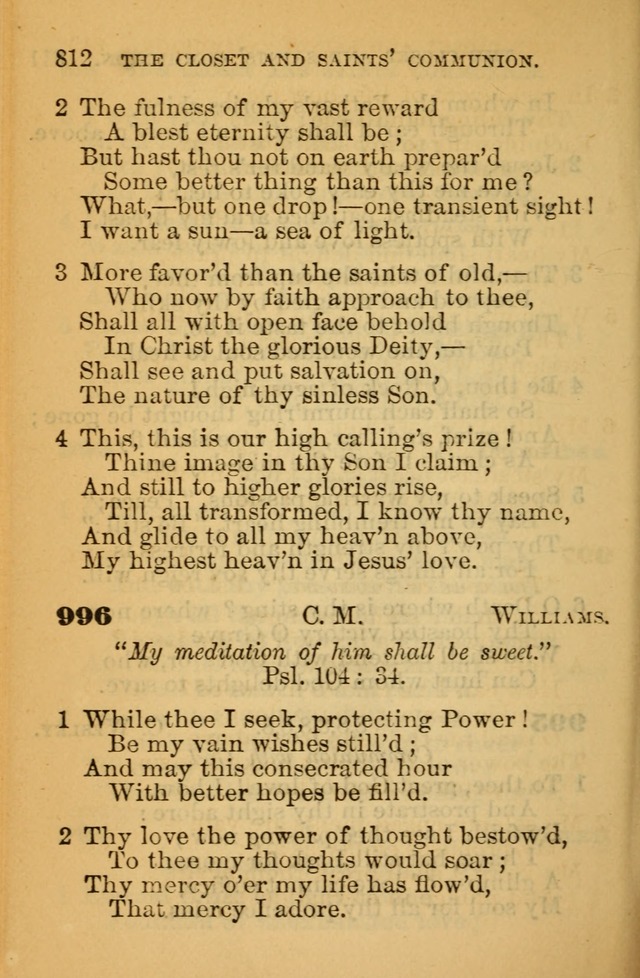 The Hymn Book of the African Methodist Episcopal Church: being a collection of hymns, sacred songs and chants (5th ed.) page 821