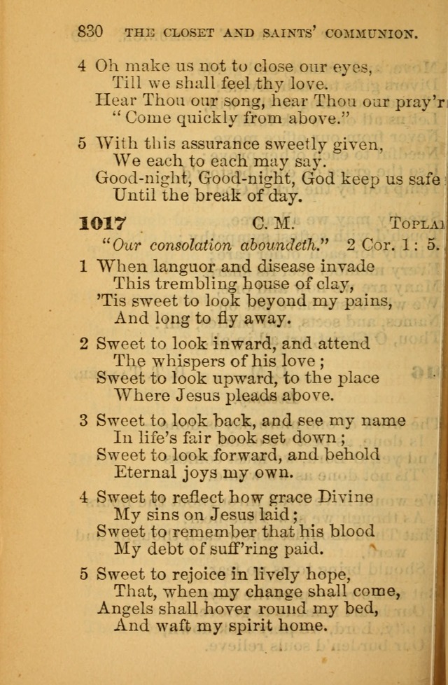 The Hymn Book of the African Methodist Episcopal Church: being a collection of hymns, sacred songs and chants (5th ed.) page 839