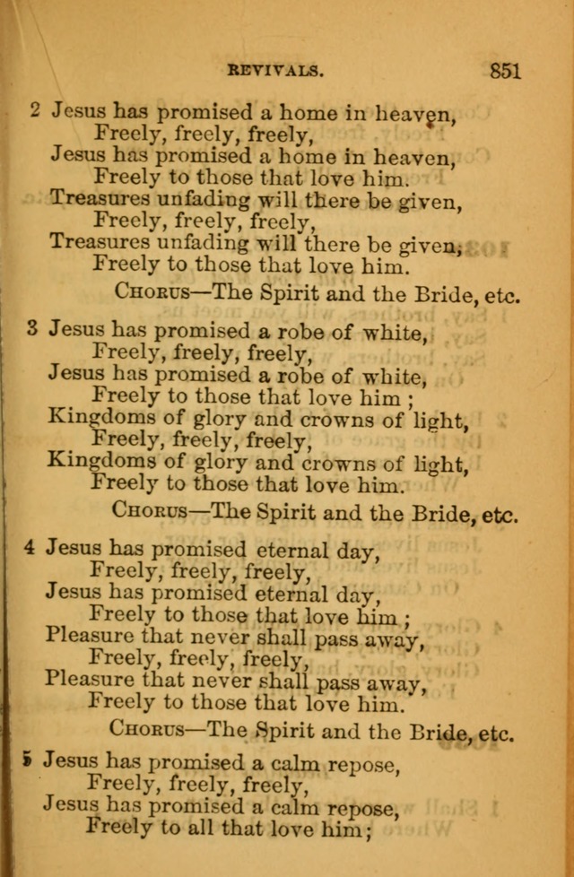 The Hymn Book of the African Methodist Episcopal Church: being a collection of hymns, sacred songs and chants (5th ed.) page 860