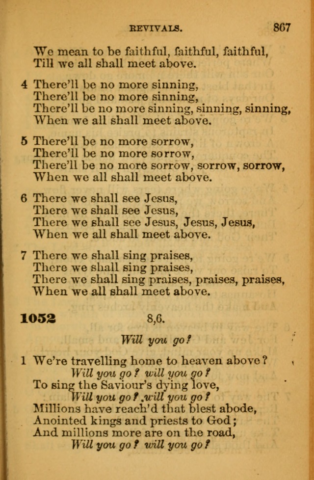The Hymn Book of the African Methodist Episcopal Church: being a collection of hymns, sacred songs and chants (5th ed.) page 876