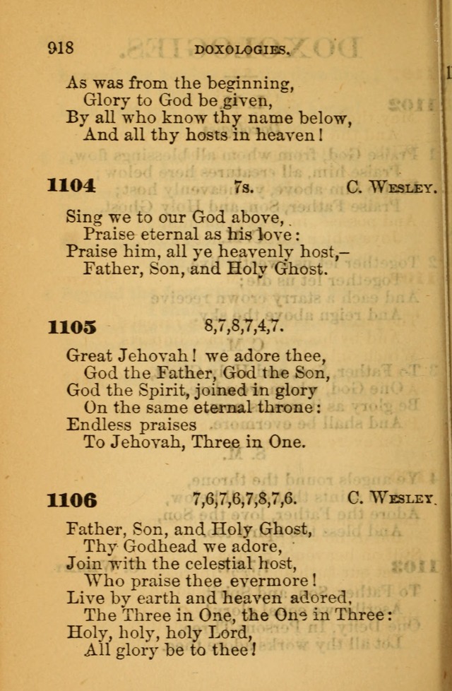 The Hymn Book of the African Methodist Episcopal Church: being a collection of hymns, sacred songs and chants (5th ed.) page 927