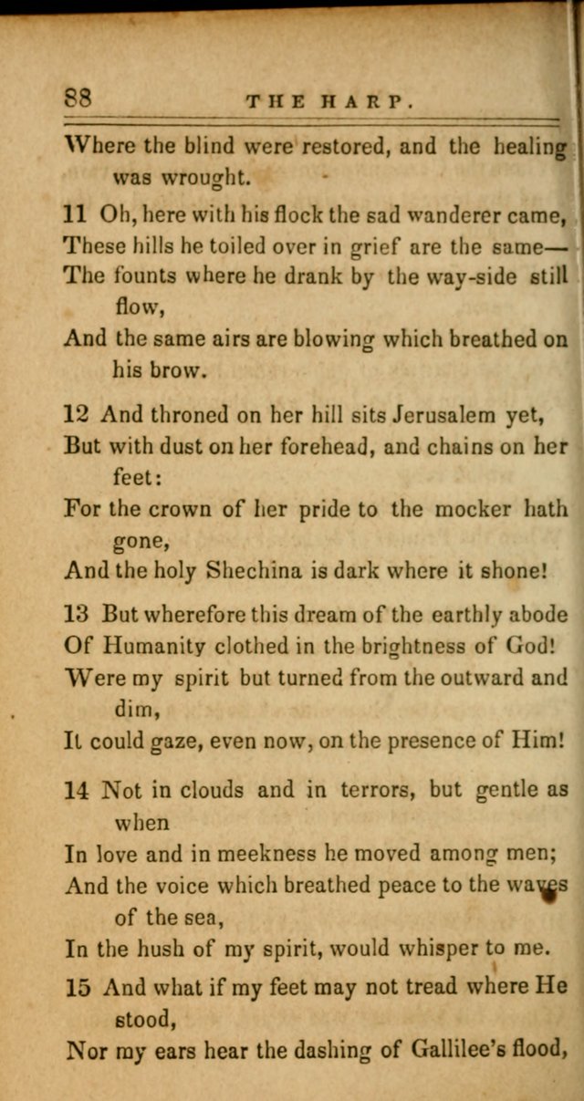 The Harp: being a collection of hymns and spiritual songs, adapted to all purposes of social and religious worship page 88