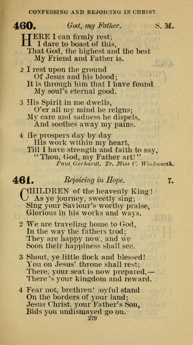 Hymn-Book of the Evangelical Association page 290