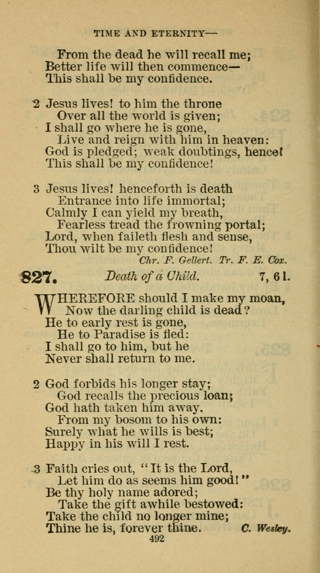 Hymn-Book of the Evangelical Association page 503