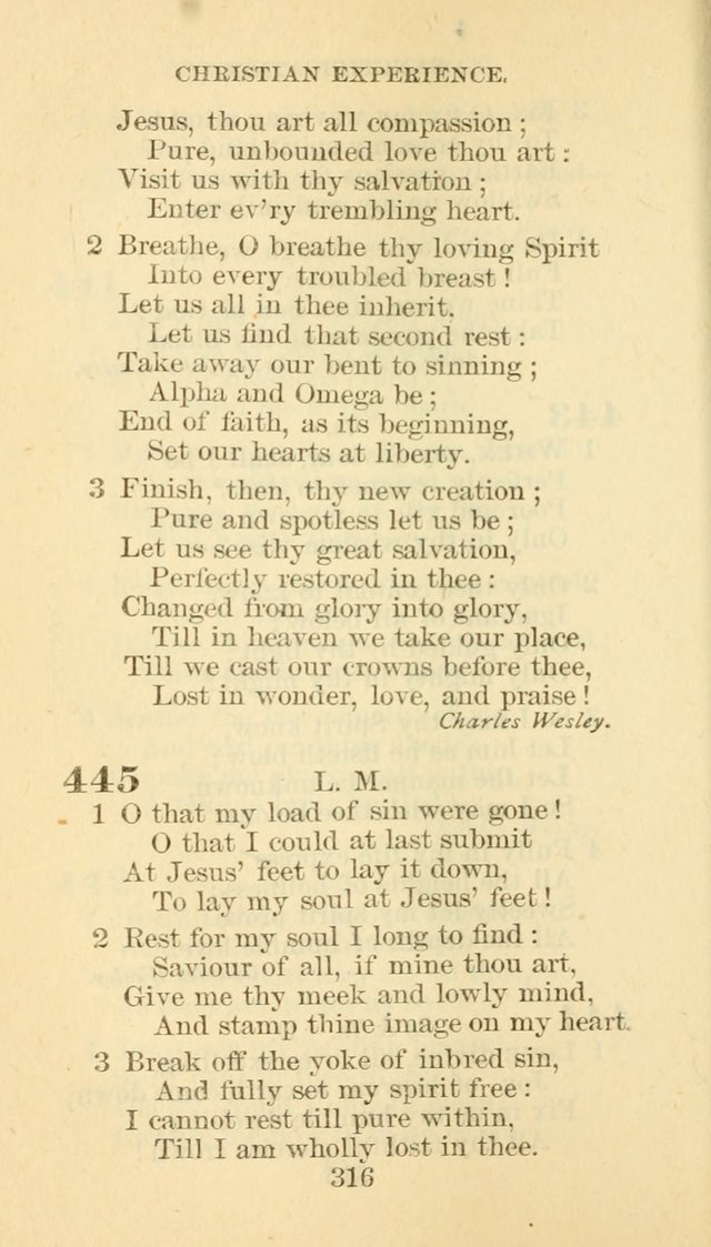 Hymn Book of the Methodist Episcopal Church, South page 323