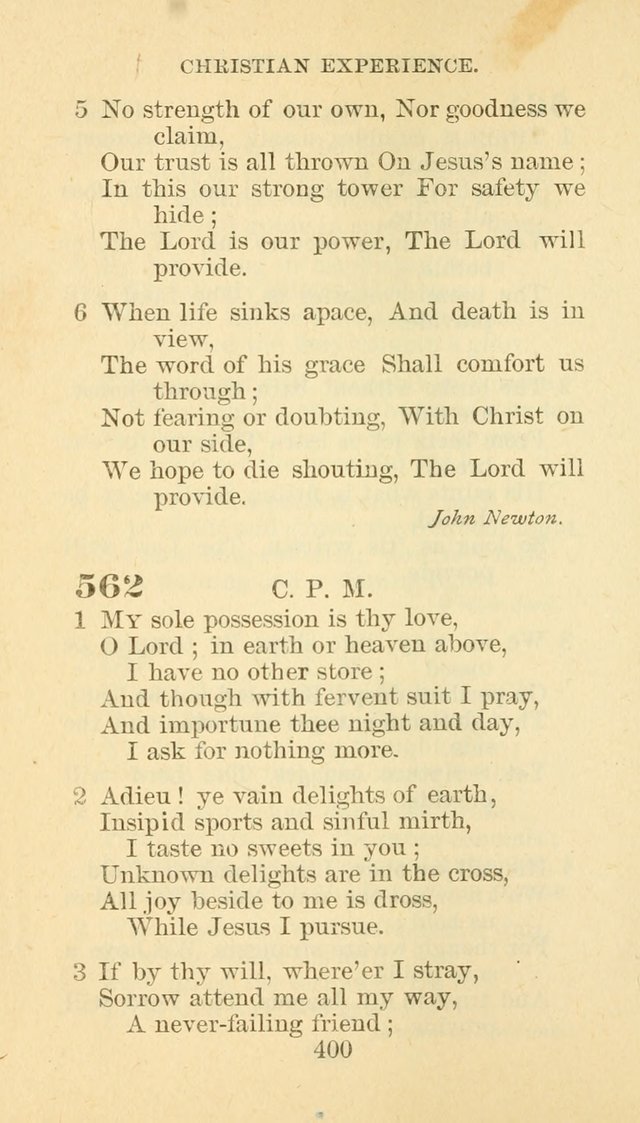 Hymn Book of the Methodist Episcopal Church, South page 407