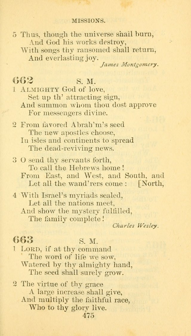 Hymn Book of the Methodist Episcopal Church, South page 482
