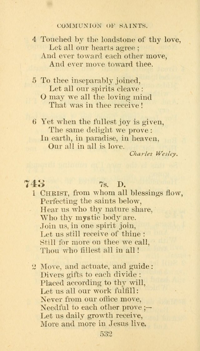 Hymn Book of the Methodist Episcopal Church, South page 539