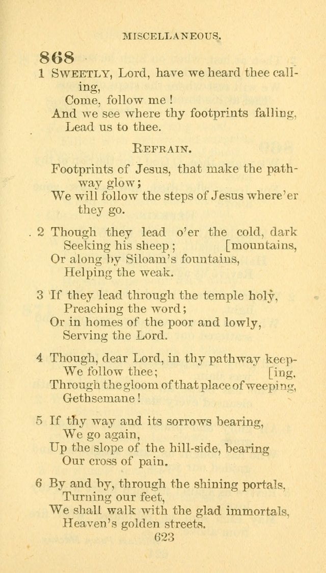 Hymn Book of the Methodist Episcopal Church, South page 630