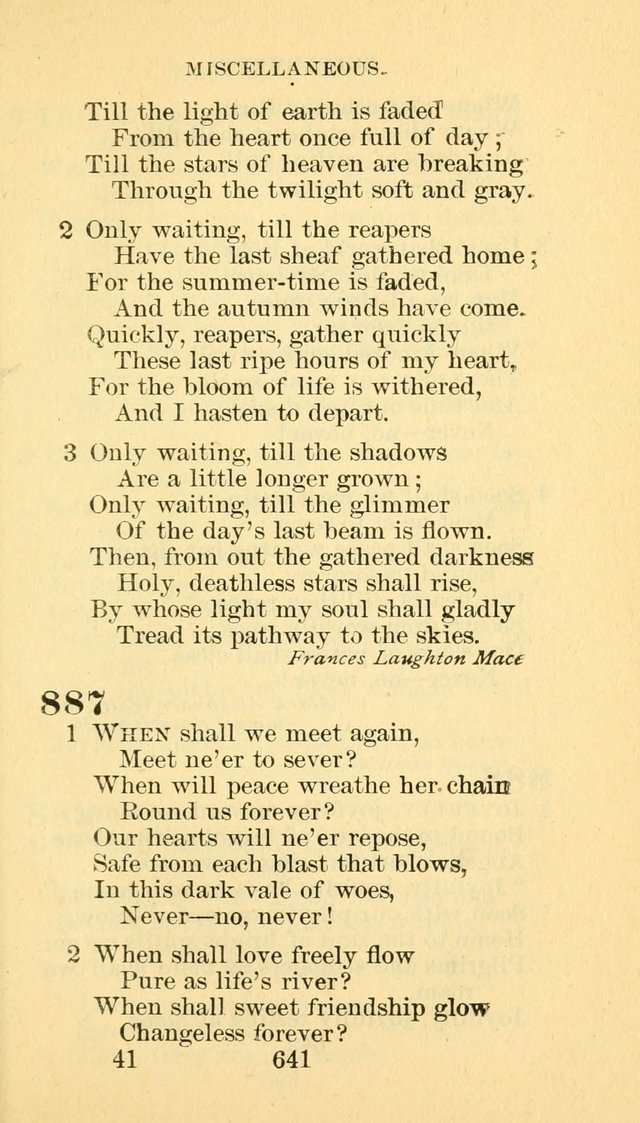 Hymn Book of the Methodist Episcopal Church, South page 648