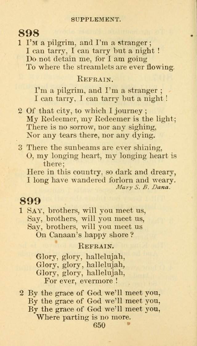 Hymn Book of the Methodist Episcopal Church, South page 657