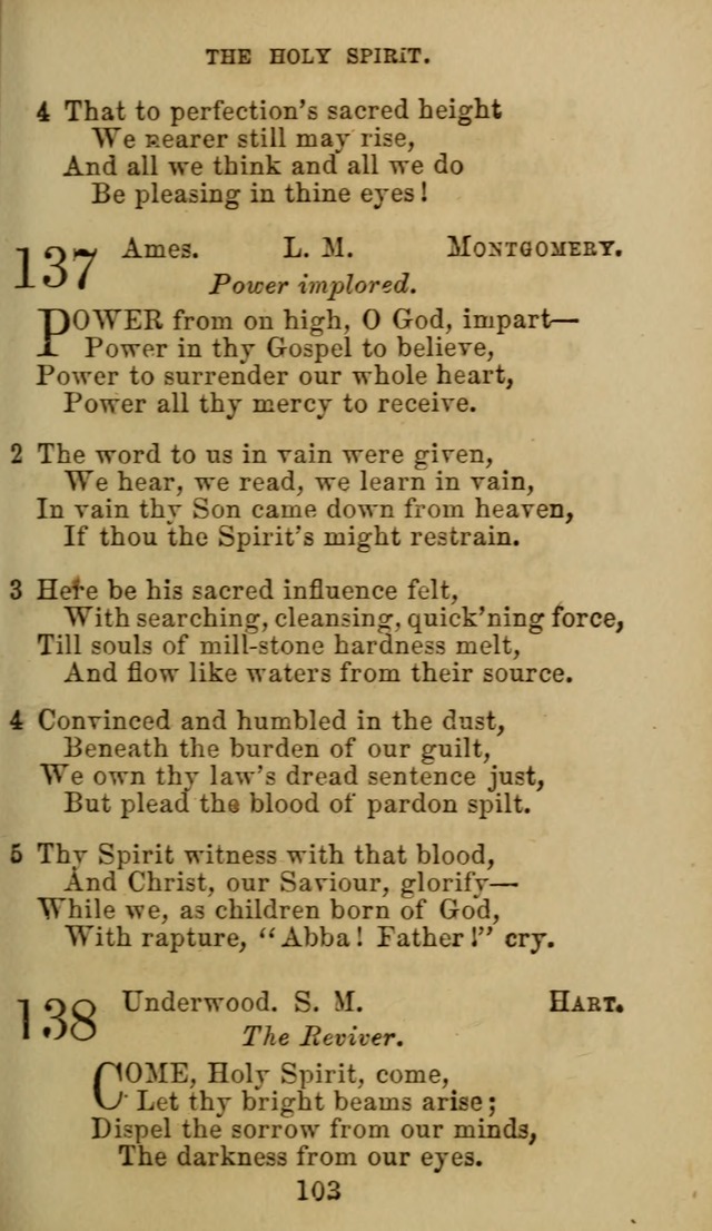 Hymn Book of the Methodist Protestant Church. (11th ed.) page 105