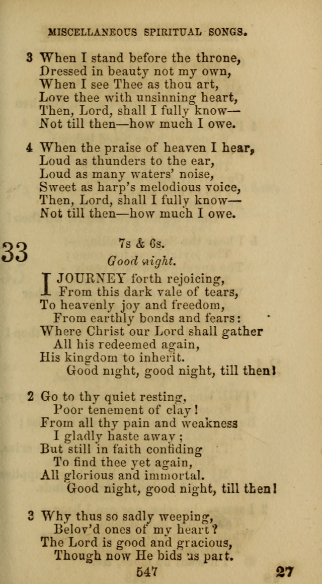 Hymn Book of the Methodist Protestant Church. (11th ed.) page 563