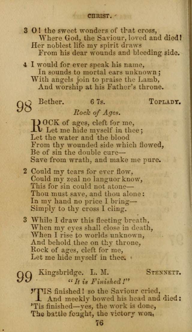 Hymn Book of the Methodist Protestant Church. (11th ed.) page 78