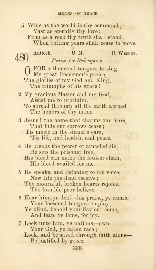 Hymn Book of the Methodist Protestant Church page 345