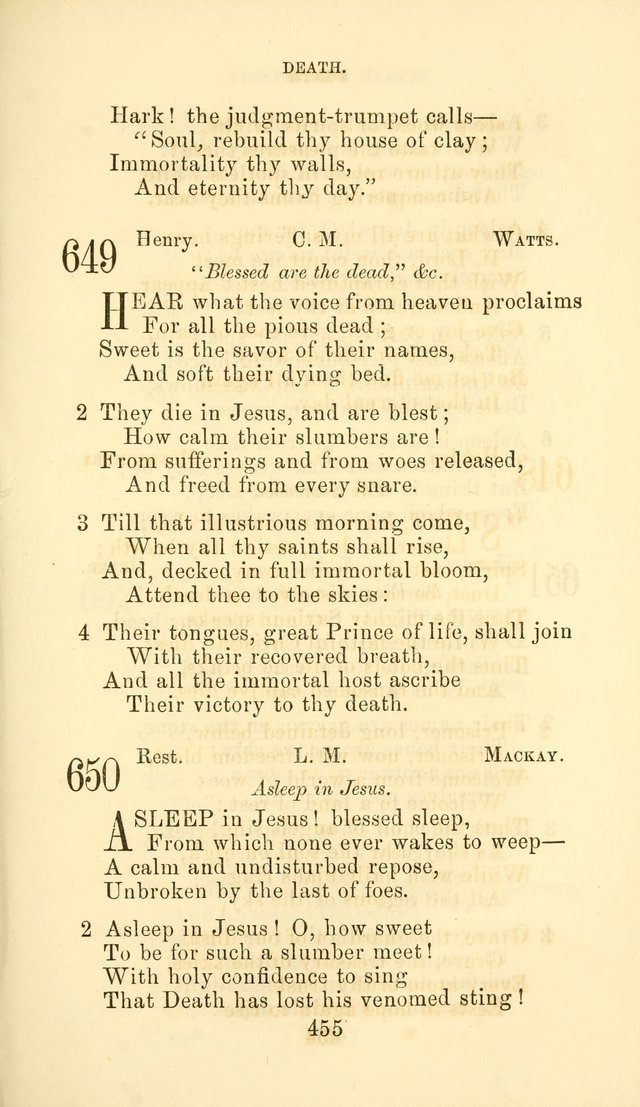 Hymn Book of the Methodist Protestant Church page 462
