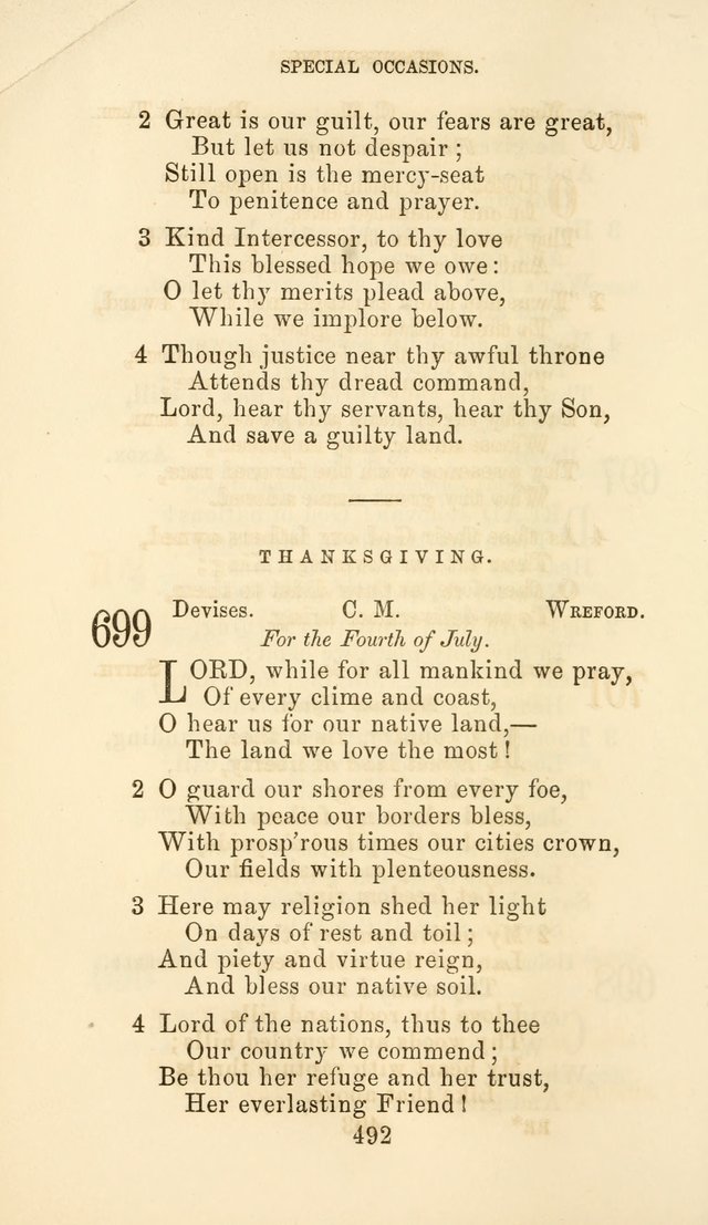 Hymn Book of the Methodist Protestant Church page 499