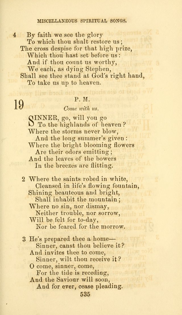 Hymn Book of the Methodist Protestant Church page 542