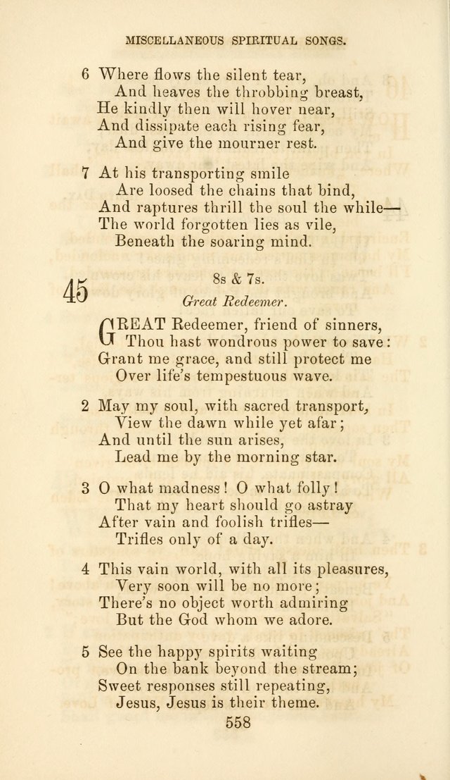 Hymn Book of the Methodist Protestant Church page 565