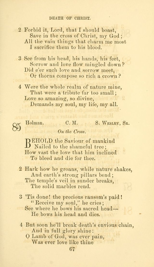 Hymn Book of the Methodist Protestant Church page 74