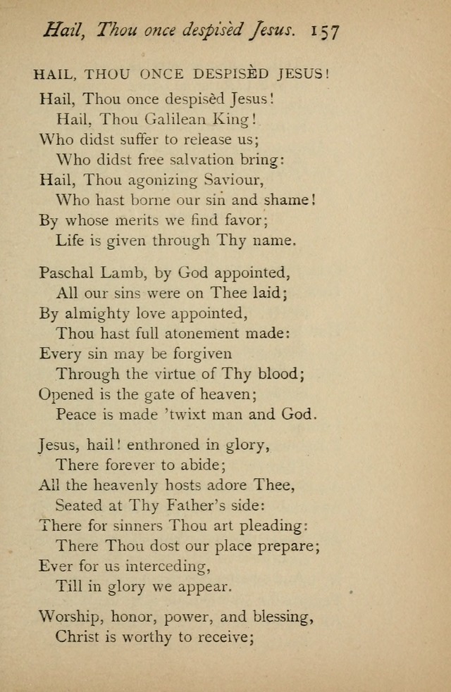 A Handy Book of Old and Familiar Hymns page 157