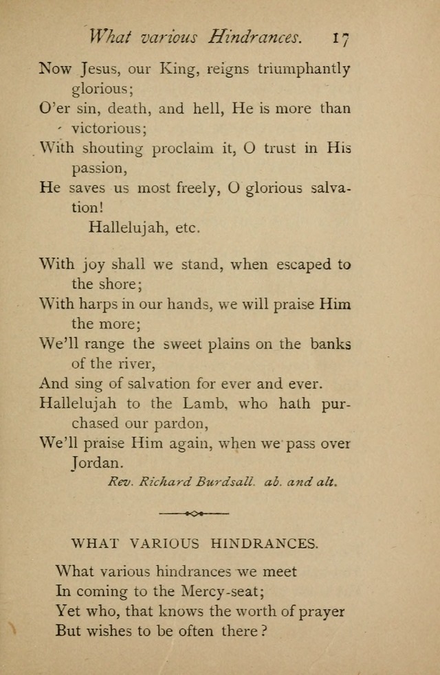 A Handy Book of Old and Familiar Hymns page 17
