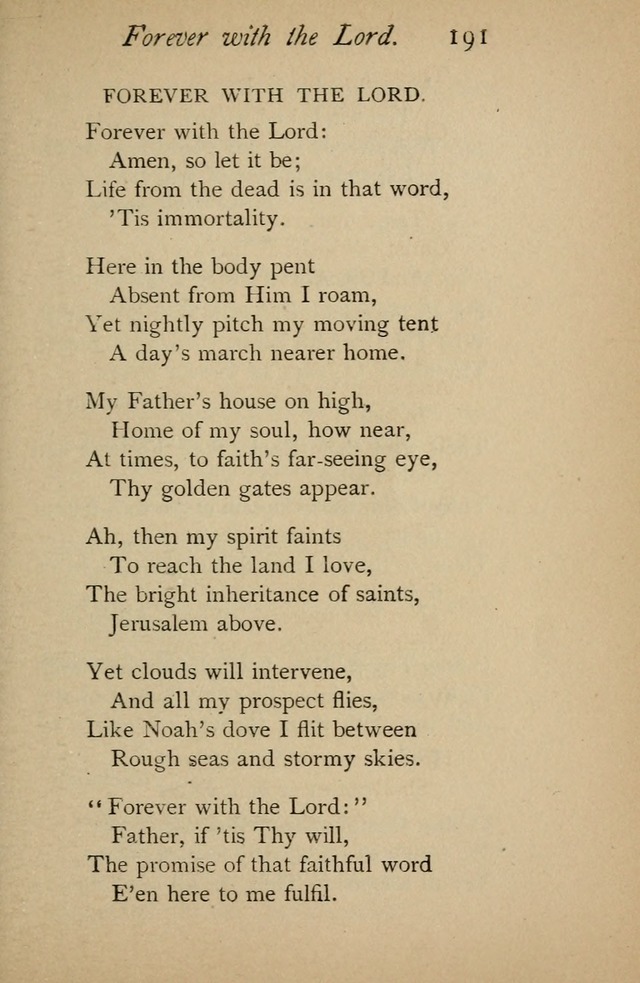 A Handy Book of Old and Familiar Hymns page 191