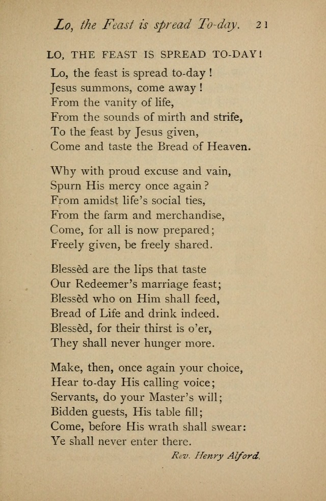 A Handy Book of Old and Familiar Hymns page 21