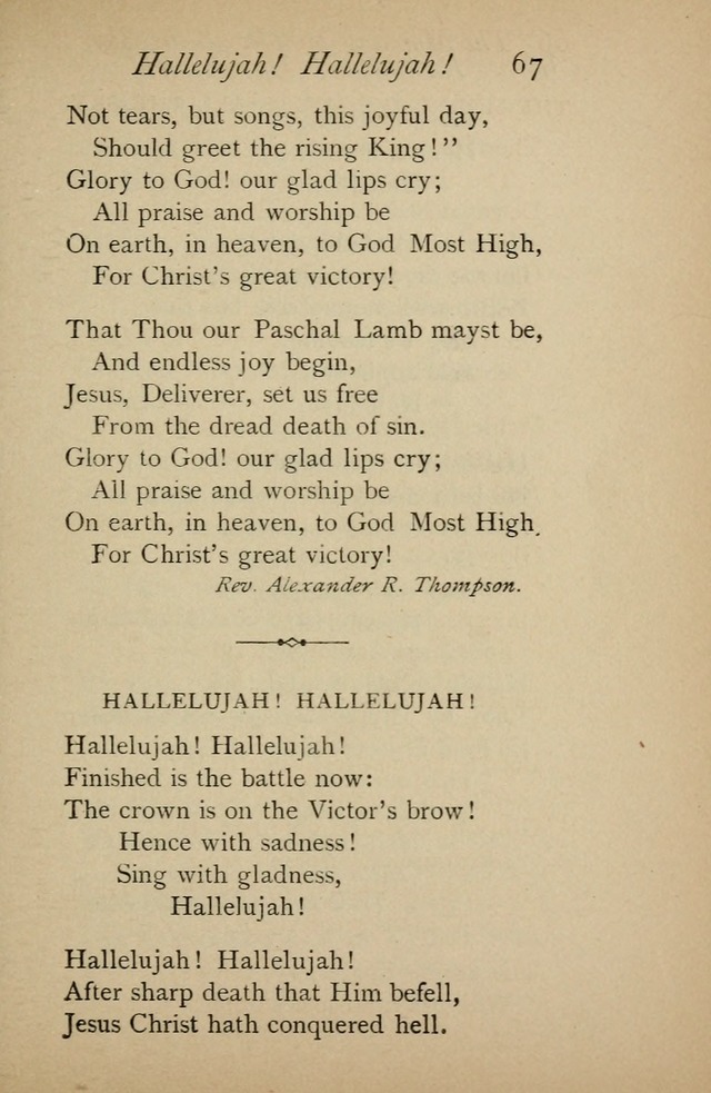 A Handy Book of Old and Familiar Hymns page 67