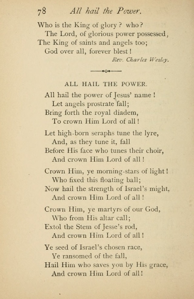 A Handy Book of Old and Familiar Hymns page 78