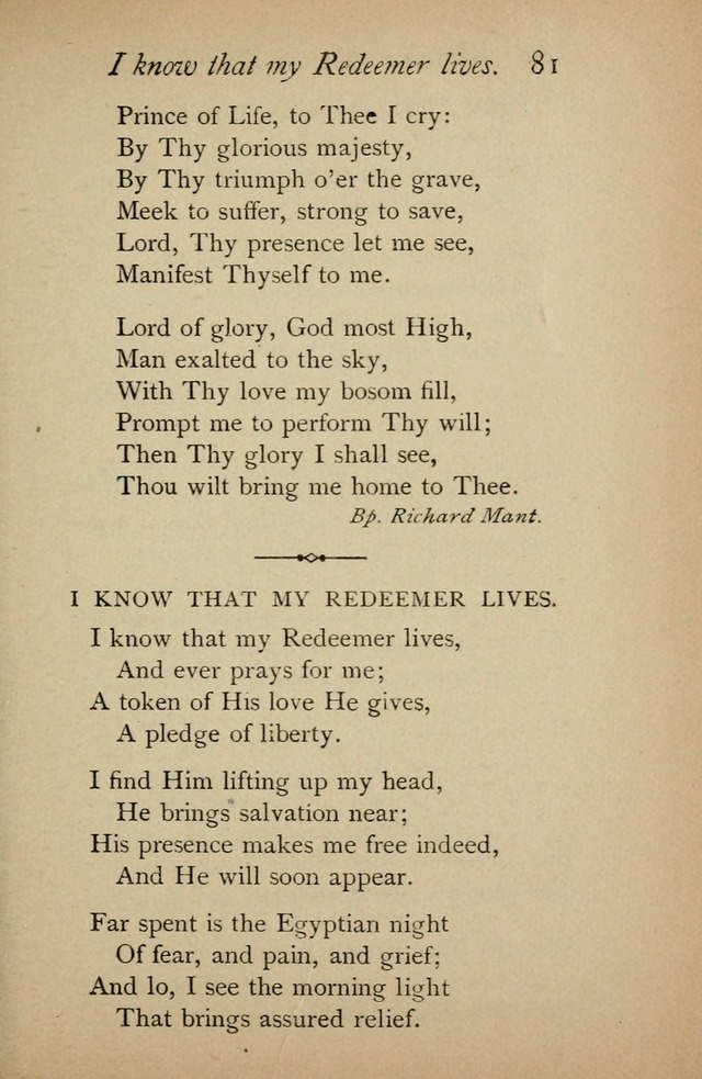 A Handy Book of Old and Familiar Hymns page 81