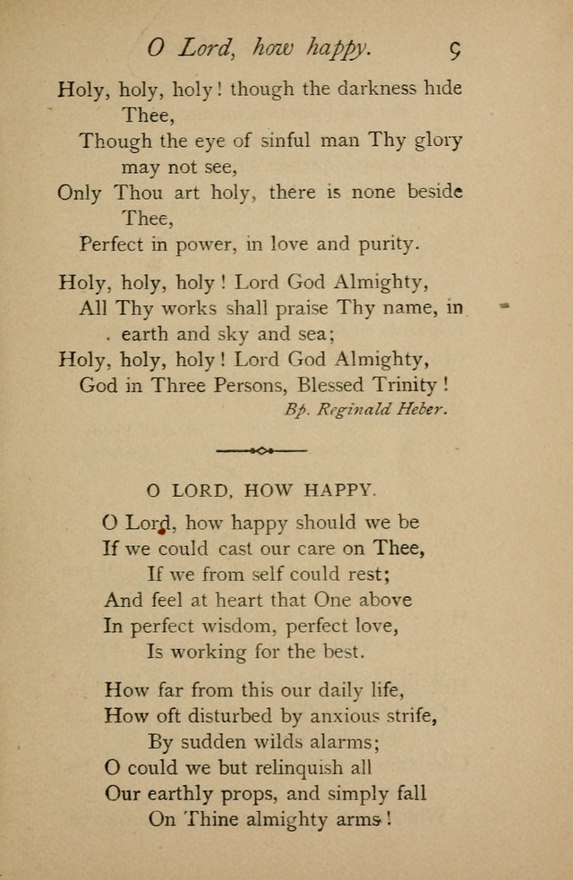 A Handy Book of Old and Familiar Hymns page 9
