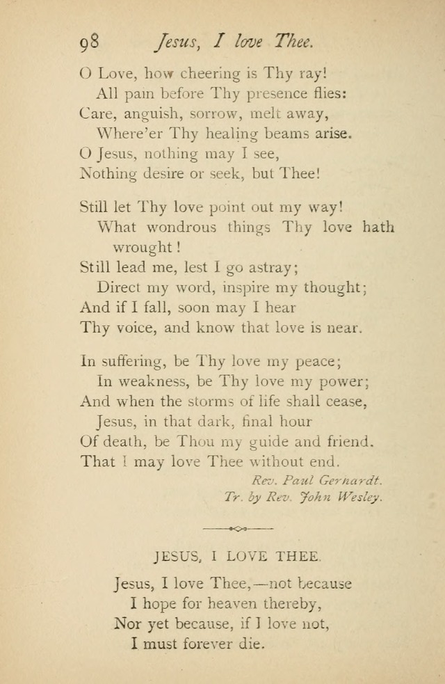 A Handy Book of Old and Familiar Hymns page 98