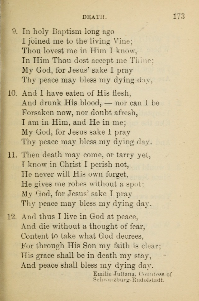 Hymn Book: for the use of Evangelical Lutheran schools and congregations page 179