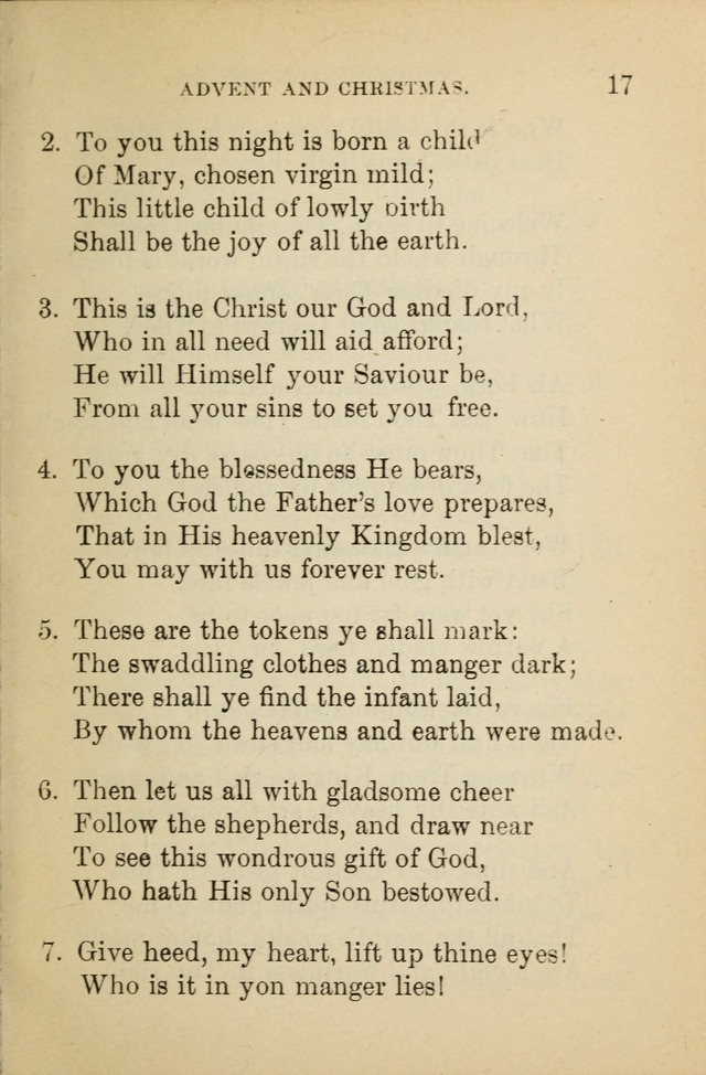 Hymn Book: for the use of Evangelical Lutheran schools and congregations page 21