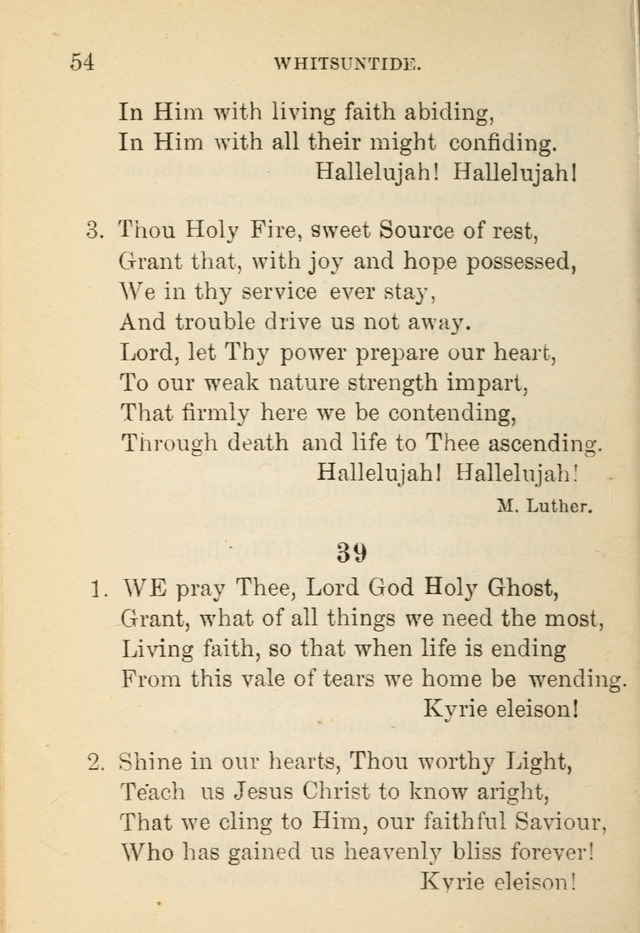 Hymn Book: for the use of Evangelical Lutheran schools and congregations page 58