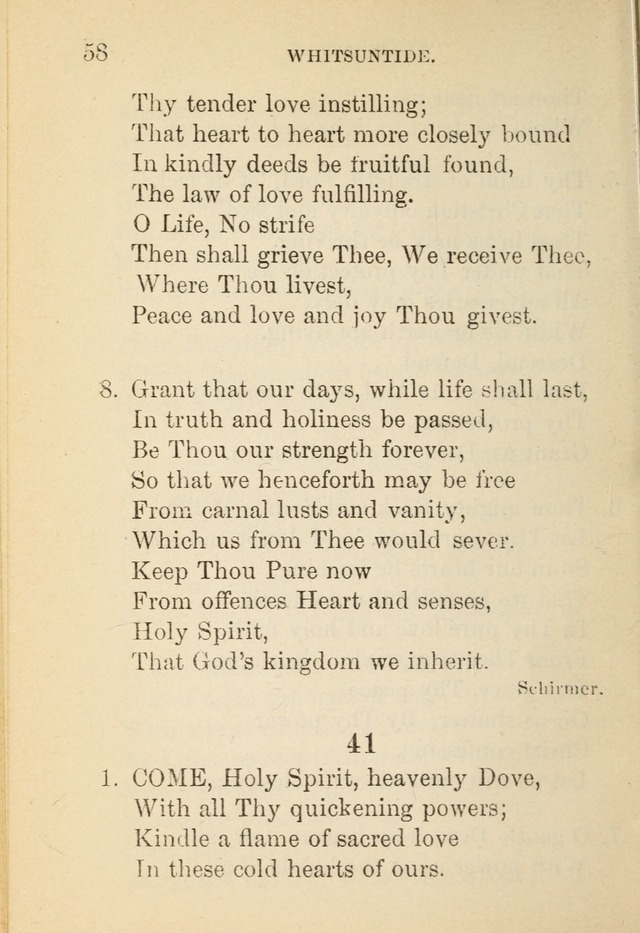 Hymn Book: for the use of Evangelical Lutheran schools and congregations page 62
