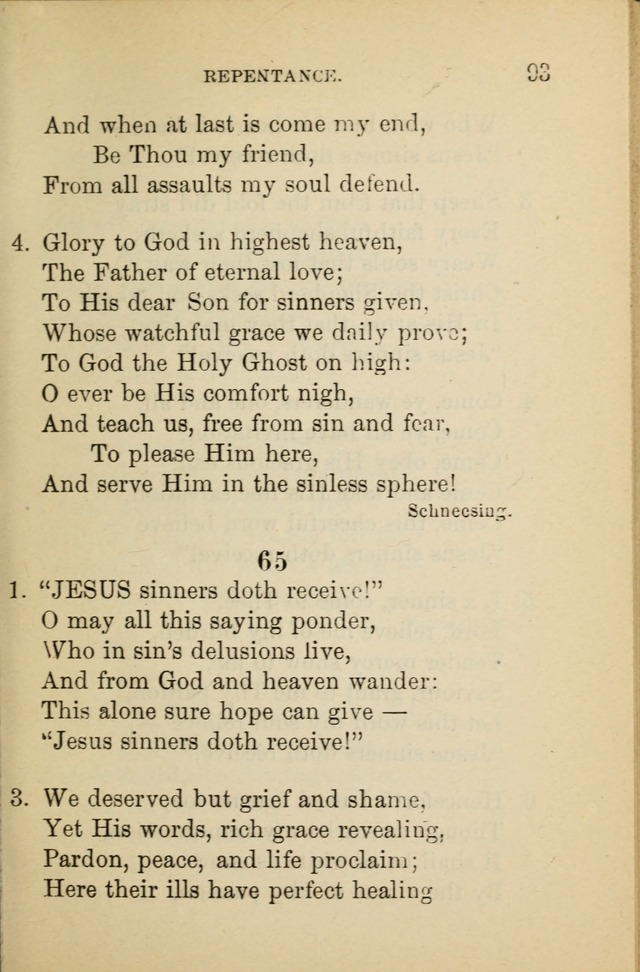 Hymn Book: for the use of Evangelical Lutheran schools and congregations page 97