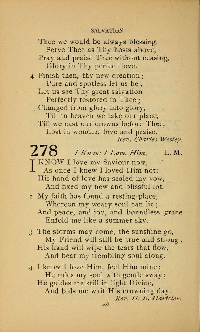 Hymn Book of the United Evangelical Church page 208