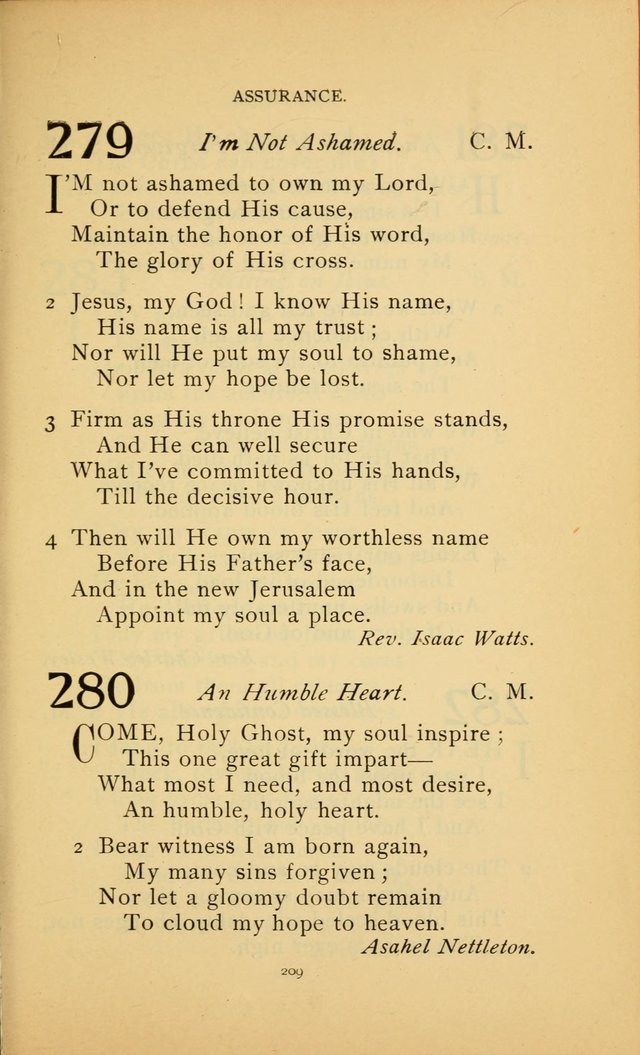 Hymn Book of the United Evangelical Church page 209