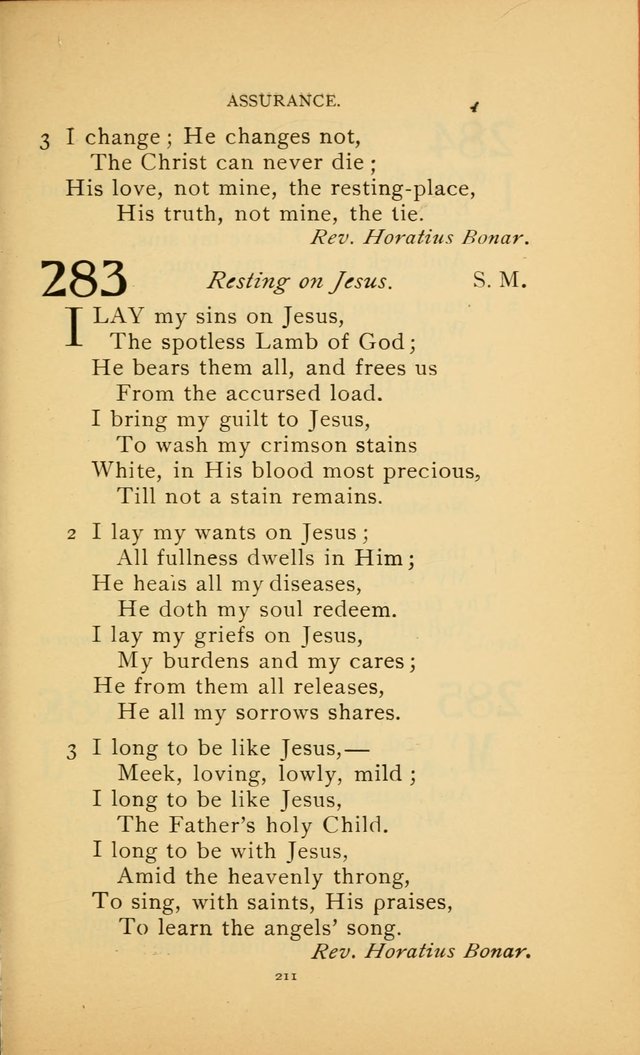 Hymn Book of the United Evangelical Church page 211