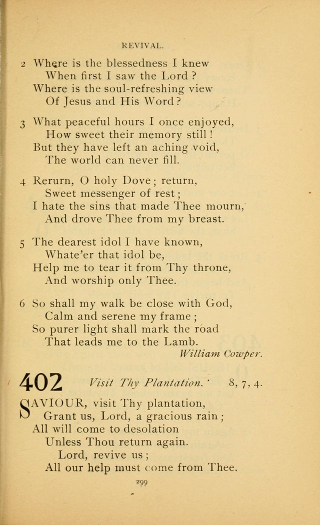 Hymn Book of the United Evangelical Church page 299