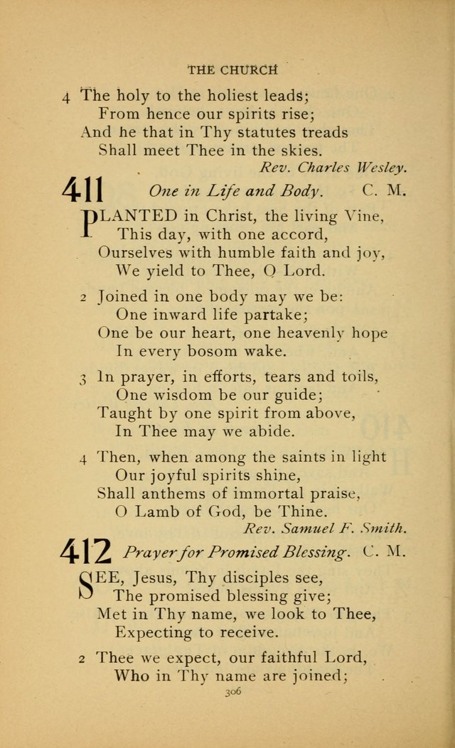 Hymn Book of the United Evangelical Church page 306