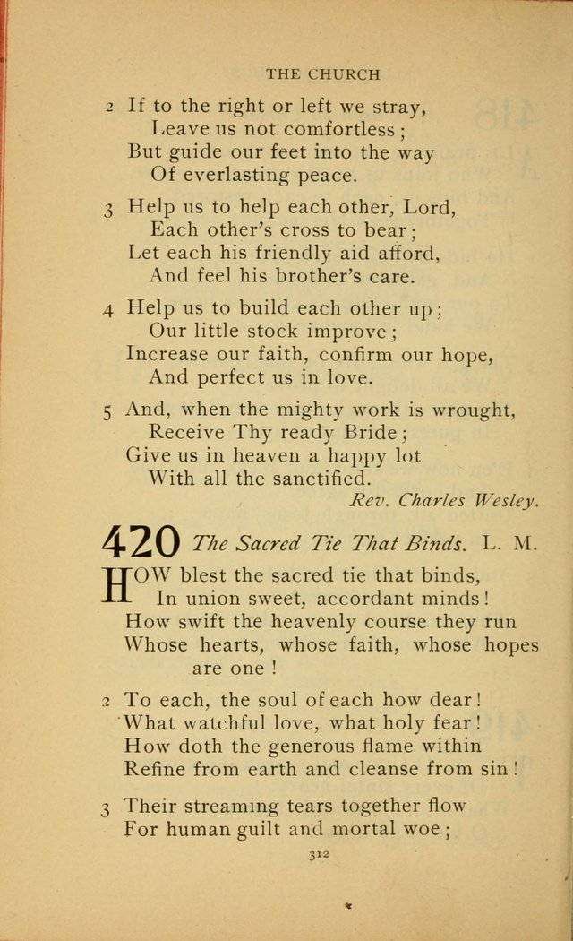 Hymn Book of the United Evangelical Church page 312