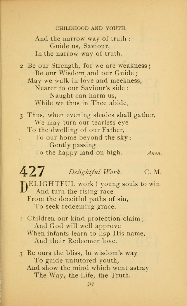 Hymn Book of the United Evangelical Church page 317