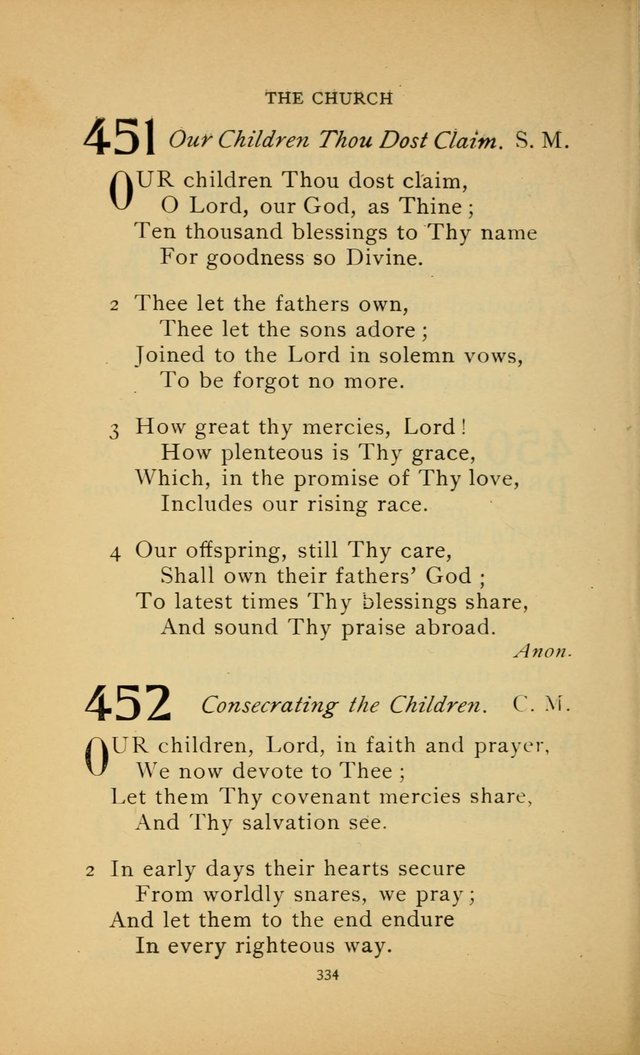 Hymn Book of the United Evangelical Church page 334