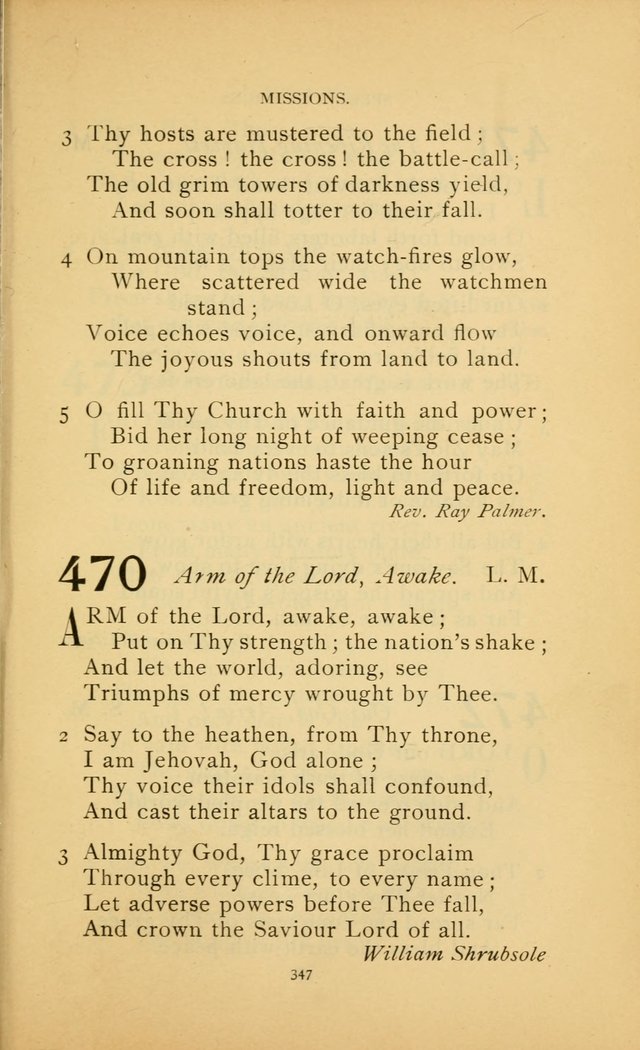 Hymn Book of the United Evangelical Church page 347