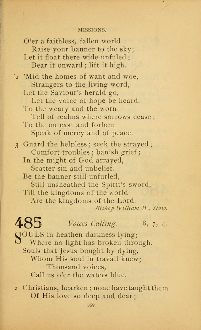 Hymn Book of the United Evangelical Church page 359